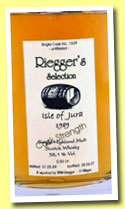 Isle of Jura 1989/2007 (58.1%, Riegger’s Selection, 50cl)